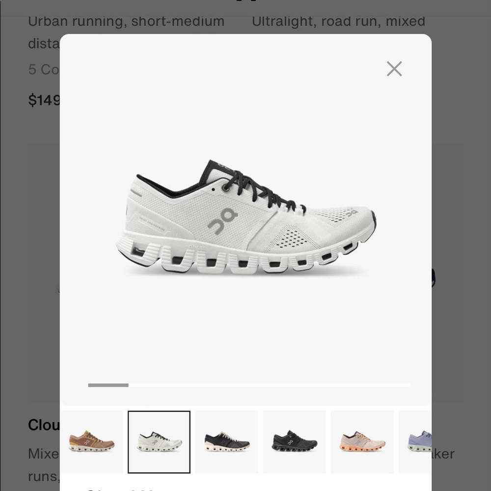 On Running Cloud X size 6